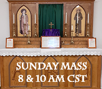 Click here to see the Holy Mass Live on Sunday
